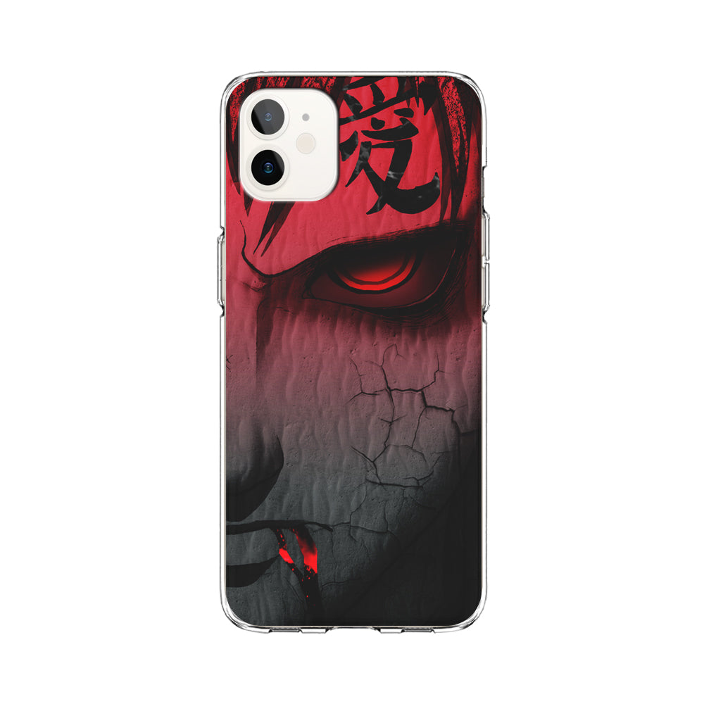 Naruto Gaara Face iPhone 12 Case-Phone Case-Clear Soft Case-Altracase