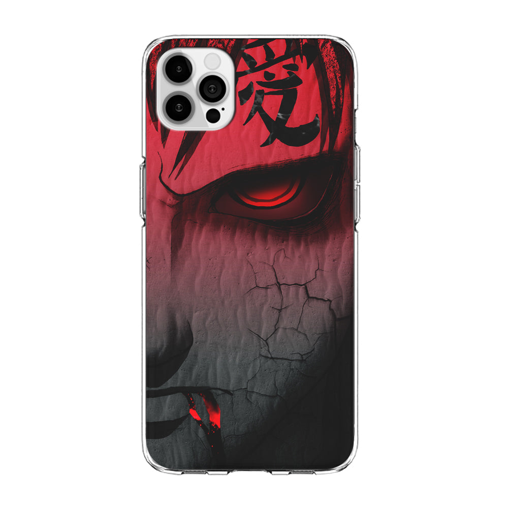 Naruto Gaara Face iPhone 13 Pro Max Case-Phone Case-Clear Soft Case-Altracase