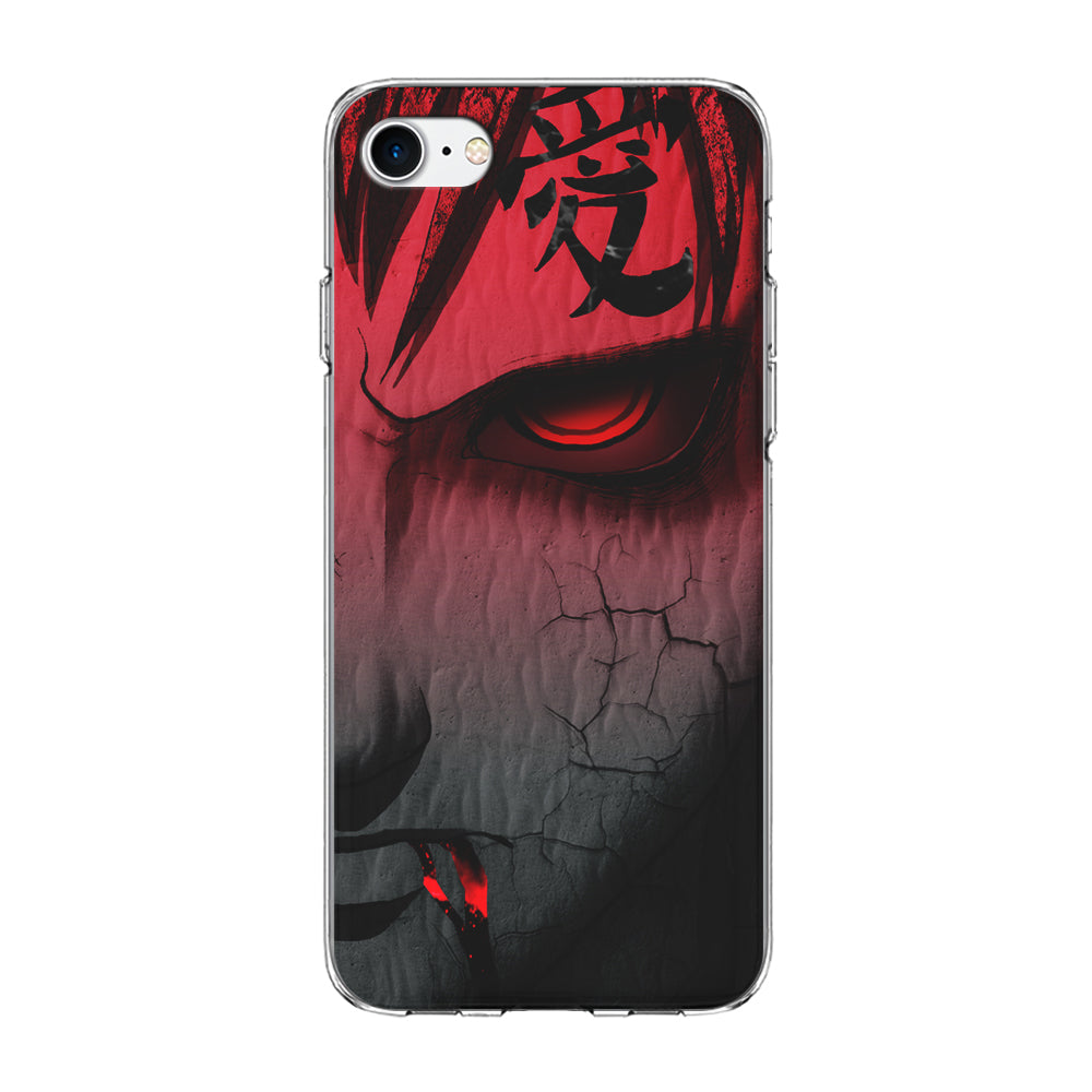 Naruto Gaara Face iPhone 7 Case-Phone Case-Clear Soft Case-Altracase