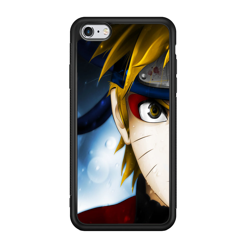 Naruto Half Face iPhone 6 Plus | 6s Plus Case-Phone Case-Rubber Black (2D Case)-Altracase