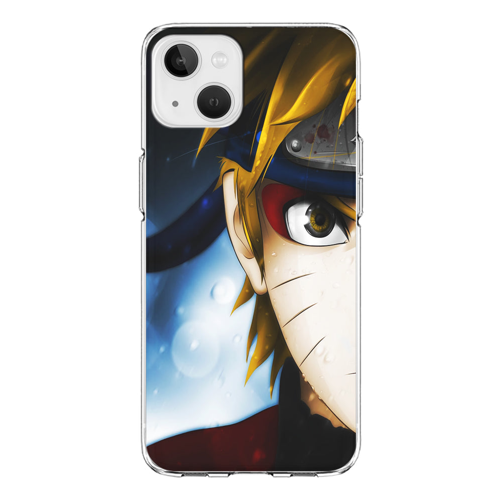 Naruto Half Face iPhone 13 Mini Case-Phone Case-Clear Soft Case-Altracase
