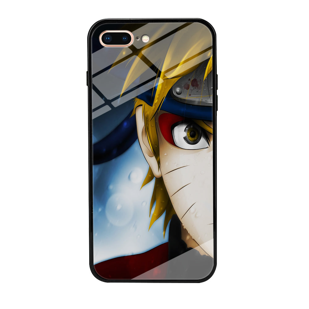 Naruto Half Face iPhone 8 Plus Case-Phone Case-Tempered Glass Case-Altracase