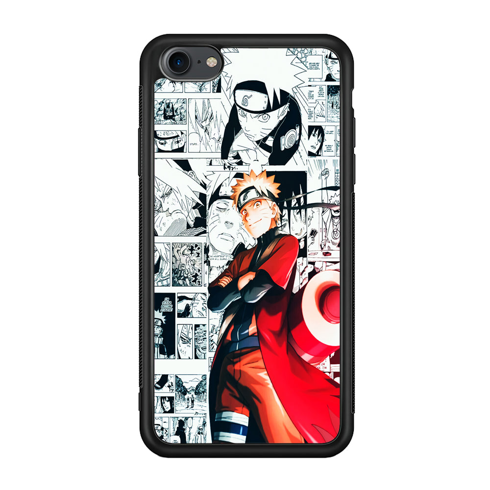 Naruto Hokage Comic iPhone 7 Case-Phone Case-Rubber Black (2D Case)-Altracase