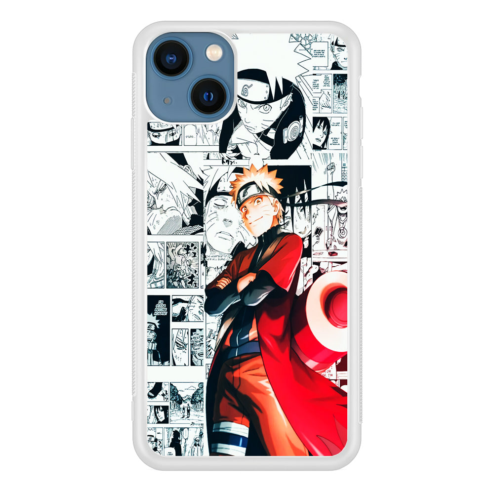 Naruto Hokage Comic iPhone 13 Mini Case-Phone Case-Rubber White (2D Case)-Altracase