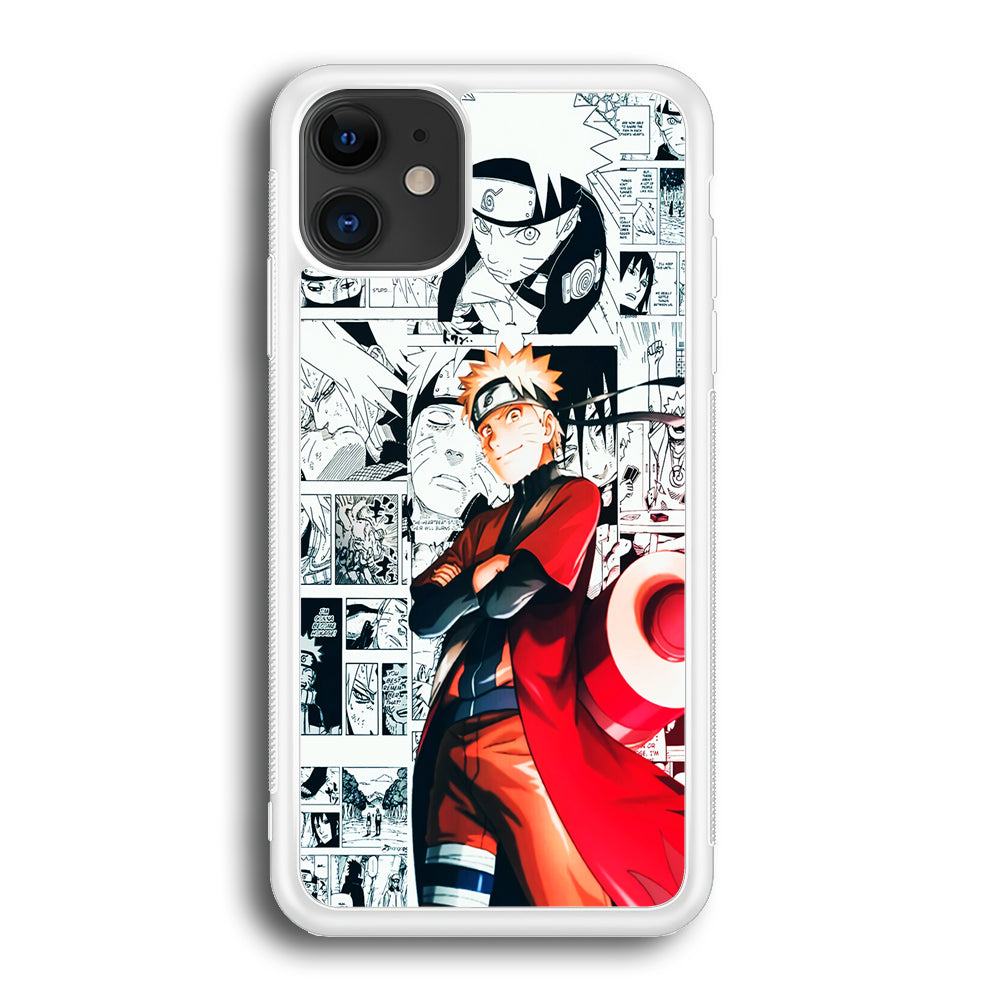 Naruto Hokage Comic iPhone 12 Case-Phone Case-Rubber White (2D Case)-Altracase