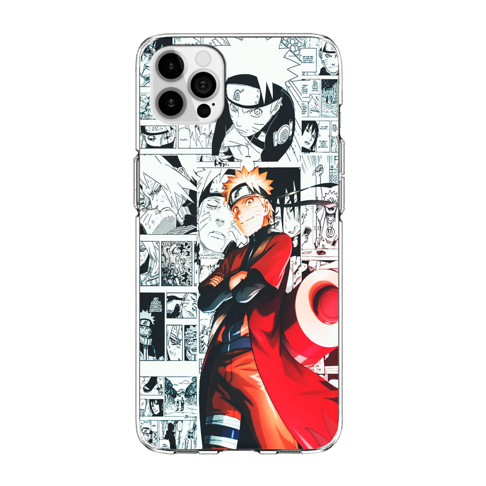 Naruto Hokage Comic iPhone 13 Pro Max Case-Phone Case-Clear Soft Case-Altracase