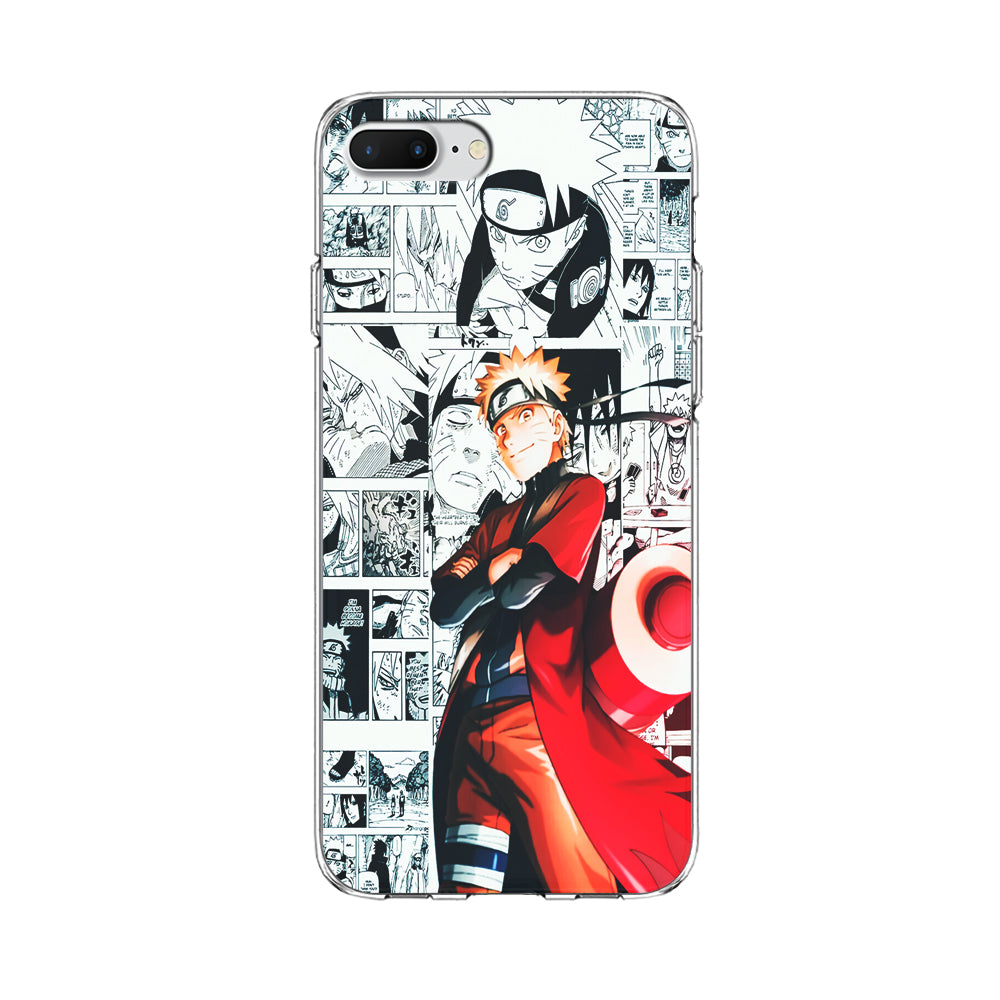 Naruto Hokage Comic iPhone 8 Plus Case-Phone Case-Clear Soft Case-Altracase