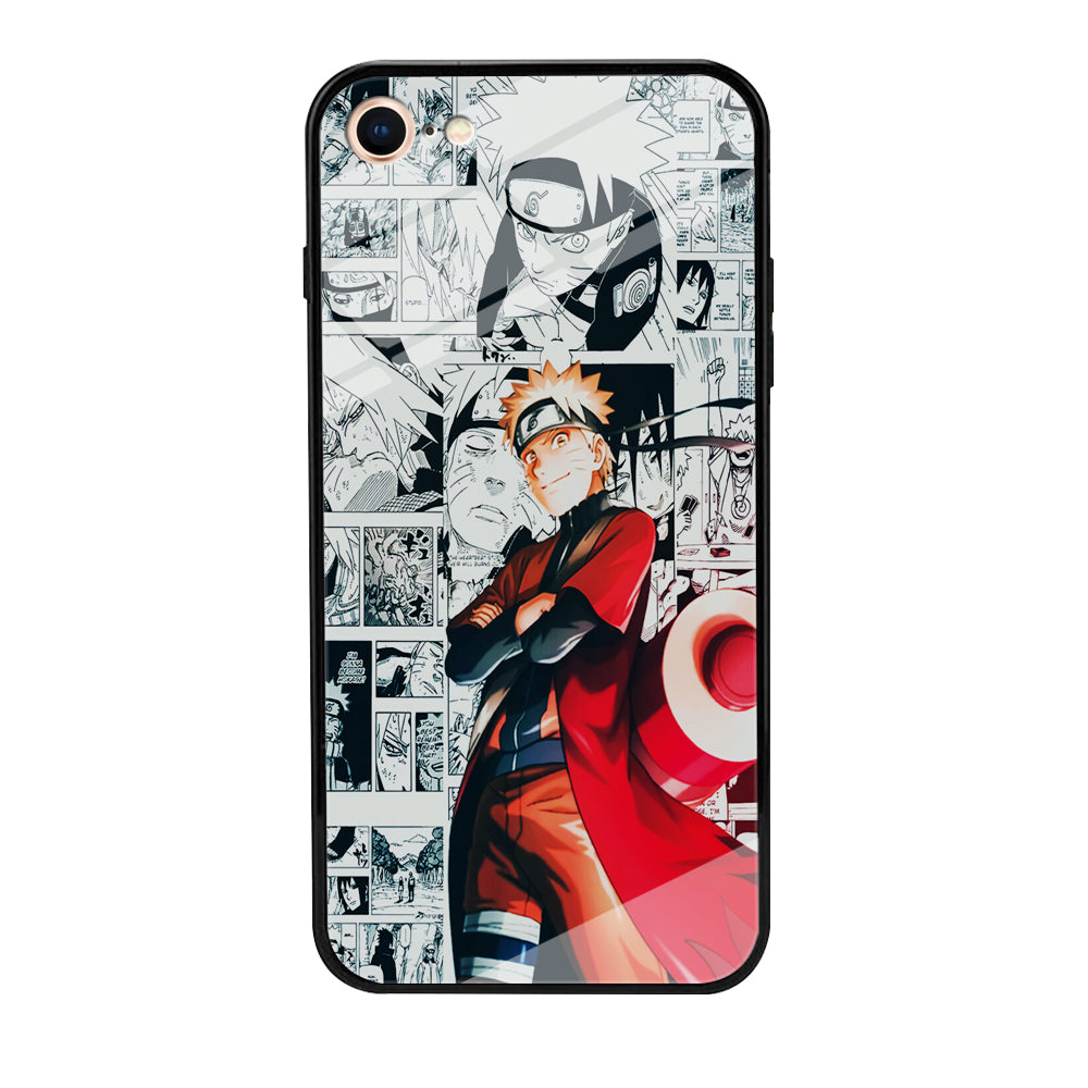 Naruto Hokage Comic iPhone 8 Case-Phone Case-Tempered Glass Case-Altracase