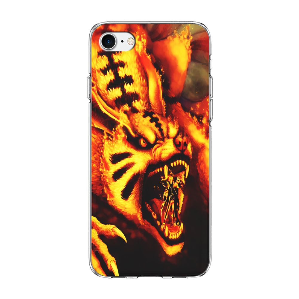 Naruto Nine Tailed Demon Fox iPhone 7 Case-Phone Case-Clear Soft Case-Altracase