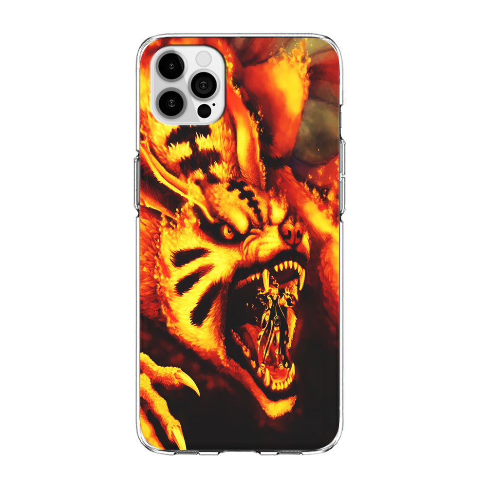 Naruto Nine Tailed Demon Fox iPhone 13 Pro Max Case-Phone Case-Clear Soft Case-Altracase