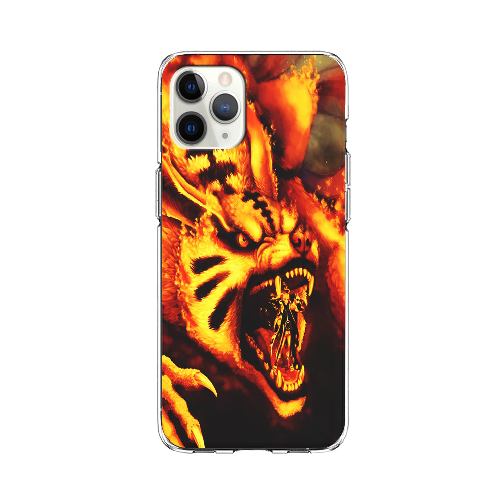 Naruto Nine Tailed Demon Fox iPhone 11 Pro Max Case-Phone Case-Clear Soft Case-Altracase
