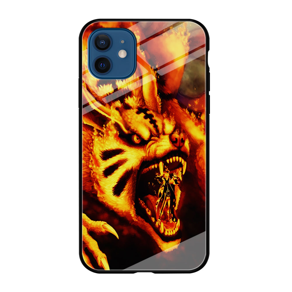 Naruto Nine Tailed Demon Fox iPhone 12 Mini Case-Phone Case-Tempered Glass Case-Altracase