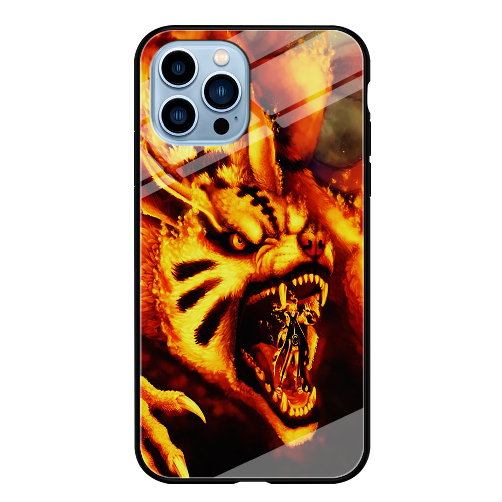 Naruto Nine Tailed Demon Fox iPhone 13 Pro Max Case-Phone Case-Tempered Glass Case-Altracase