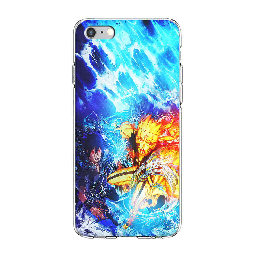 Naruto Sasuke Together iPhone 6 | 6s Case-Phone Case-Clear Soft Case-Altracase