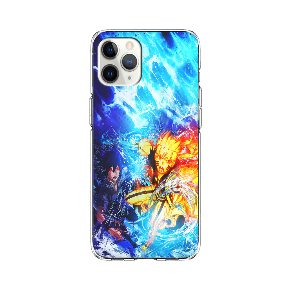 Naruto Sasuke Together iPhone 11 Pro Max Case-Phone Case-Clear Soft Case-Altracase