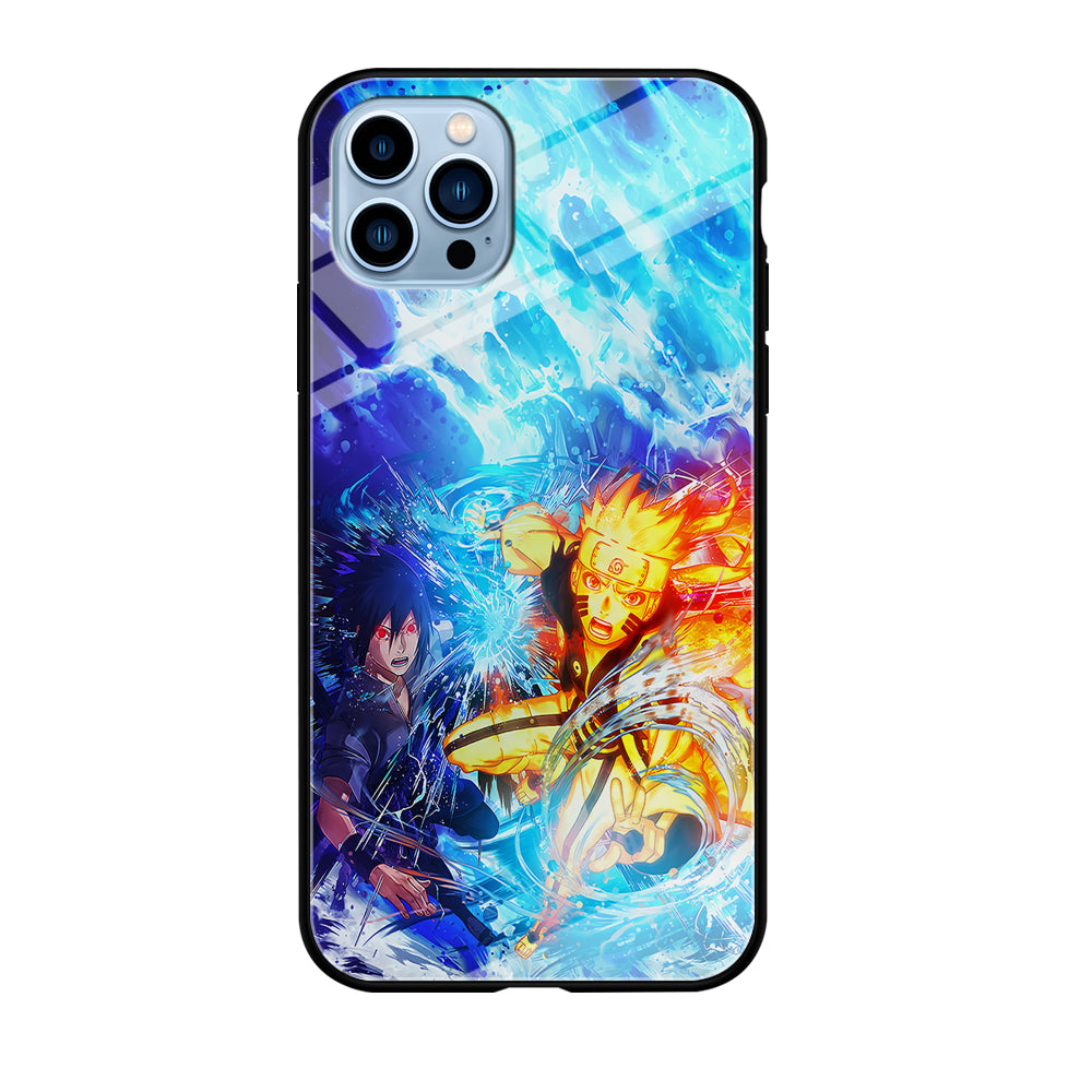 Naruto Sasuke Together iPhone 12 Pro Max Case-Phone Case-Tempered Glass Case-Altracase