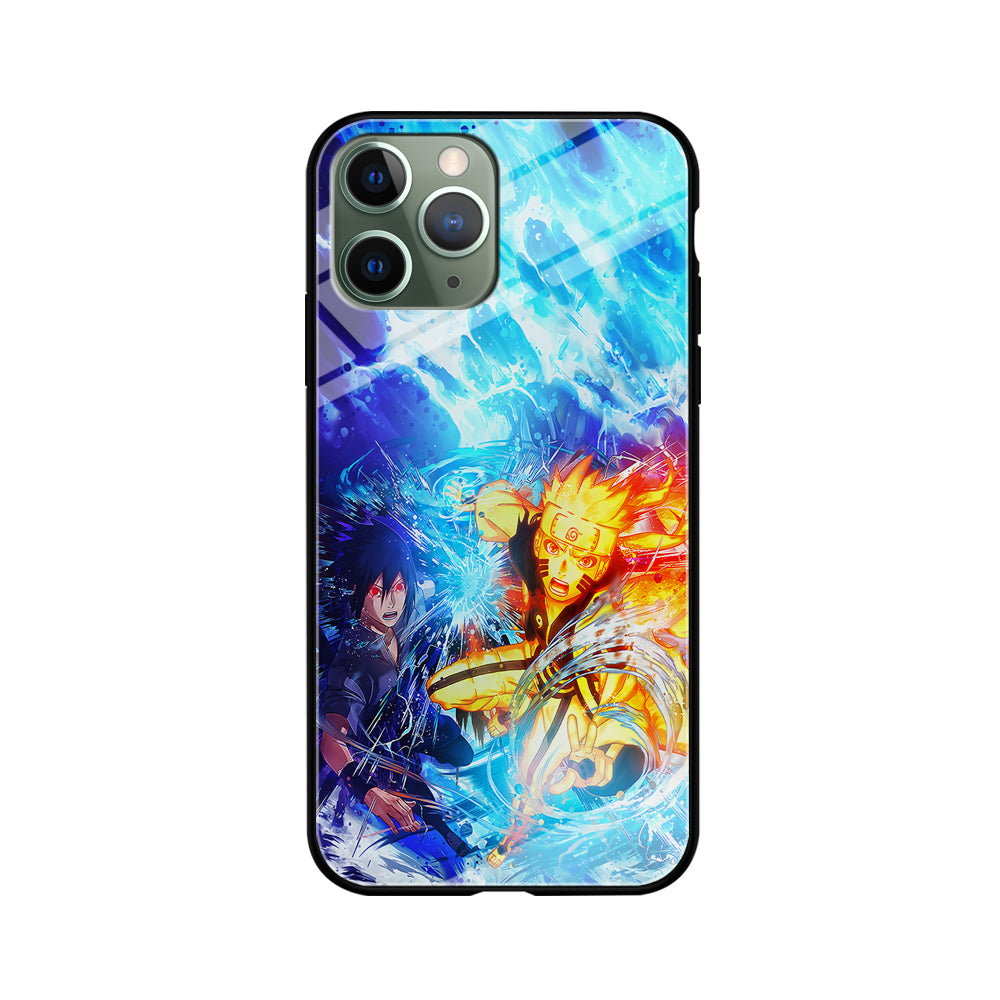 Naruto Sasuke Together iPhone 11 Pro Max Case-Phone Case-Tempered Glass Case-Altracase