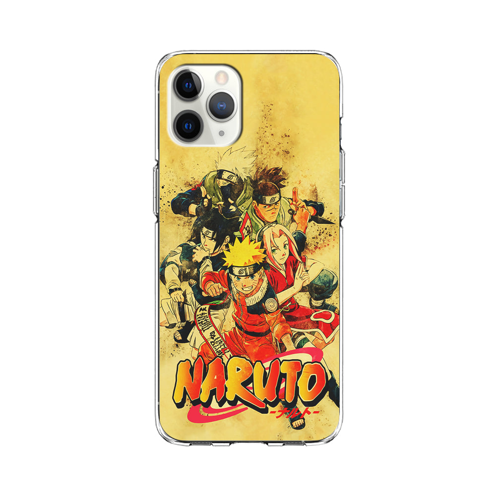 Naruto Shippuden Vintage iPhone 11 Pro Max Case-Phone Case-Clear Soft Case-Altracase