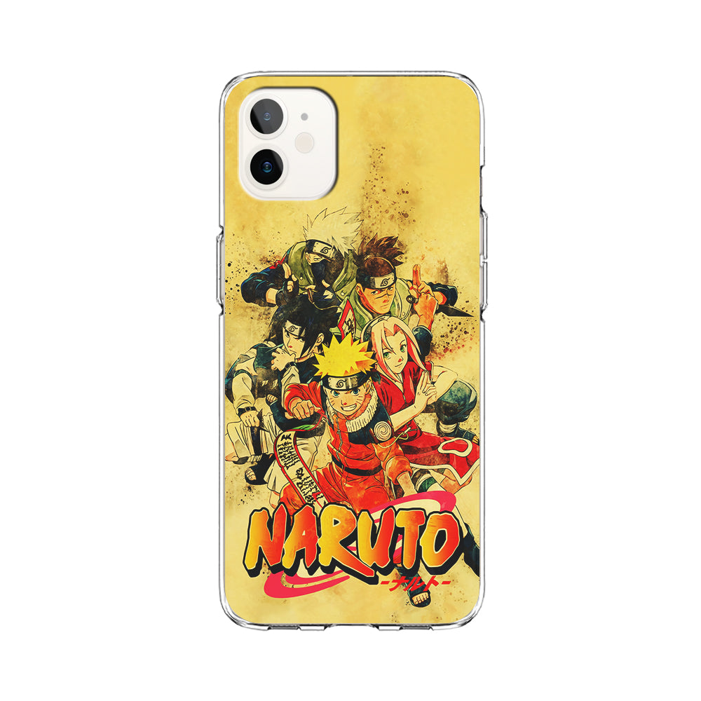 Naruto Shippuden Vintage iPhone 12 Case-Phone Case-Clear Soft Case-Altracase