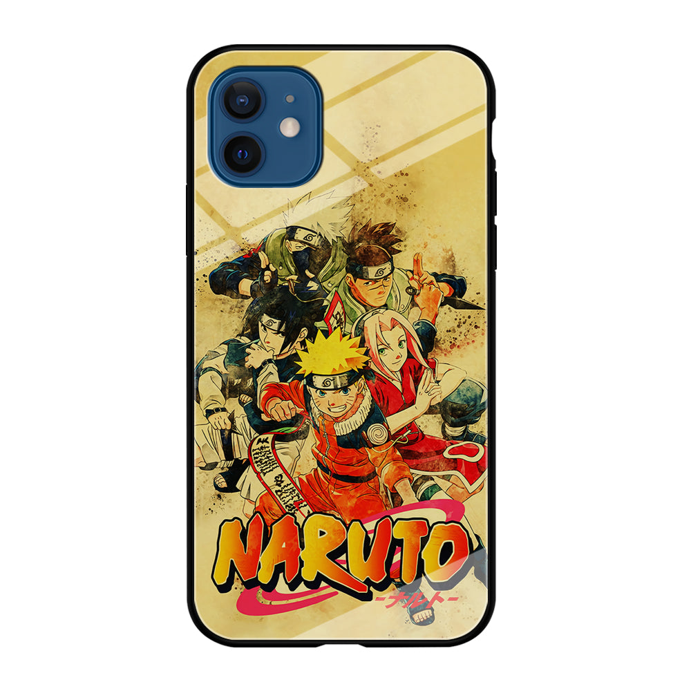 Naruto Shippuden Vintage iPhone 12 Case-Phone Case-Tempered Glass Case-Altracase
