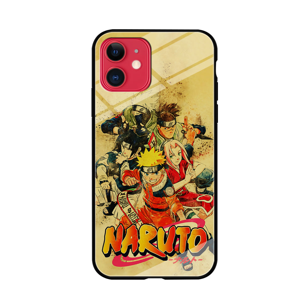 Naruto Shippuden Vintage iPhone 11 Case-Phone Case-Tempered Glass Case-Altracase