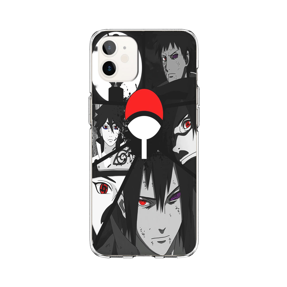 Naruto Uchiha Clan iPhone 12 Case-Phone Case-Clear Soft Case-Altracase