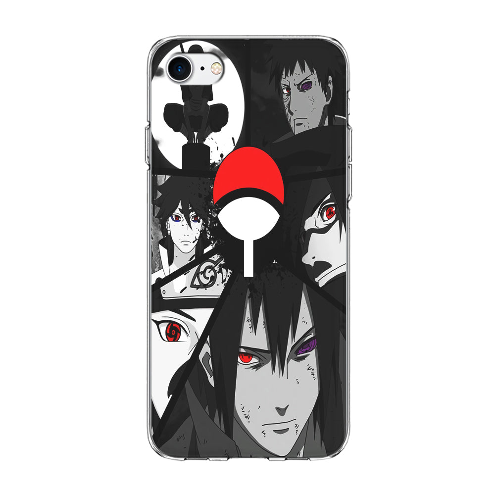 Naruto Uchiha Clan iPhone 7 Case-Phone Case-Clear Soft Case-Altracase