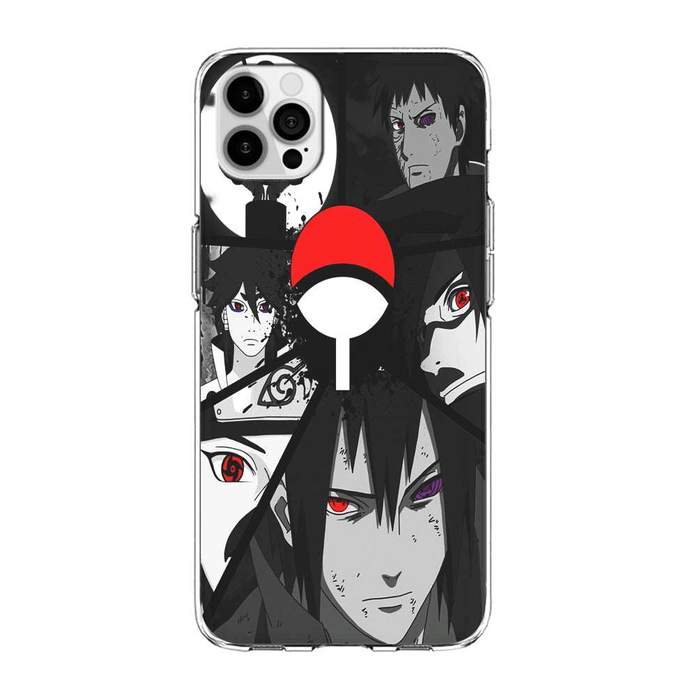 Naruto Uchiha Clan iPhone 13 Pro Case-Phone Case-Clear Soft Case-Altracase