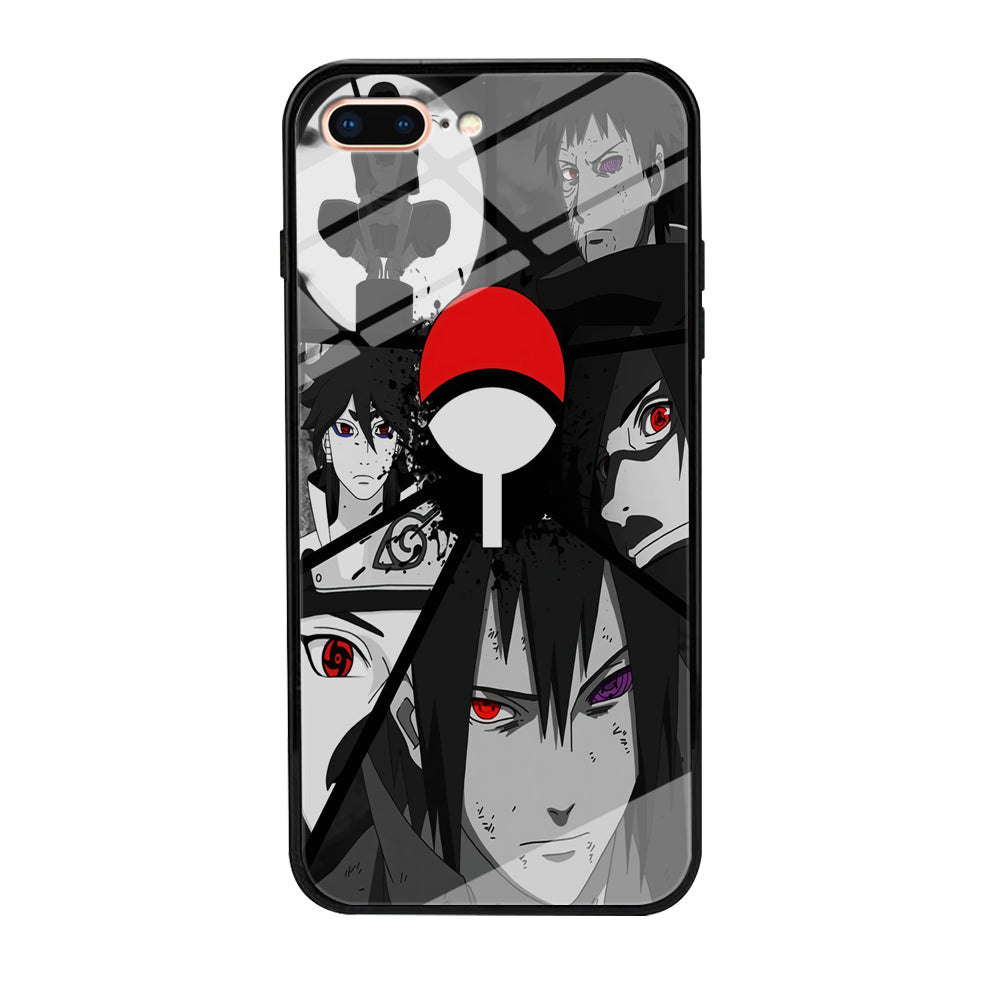 Naruto Uchiha Clan iPhone 8 Plus Case-Phone Case-Tempered Glass Case-Altracase