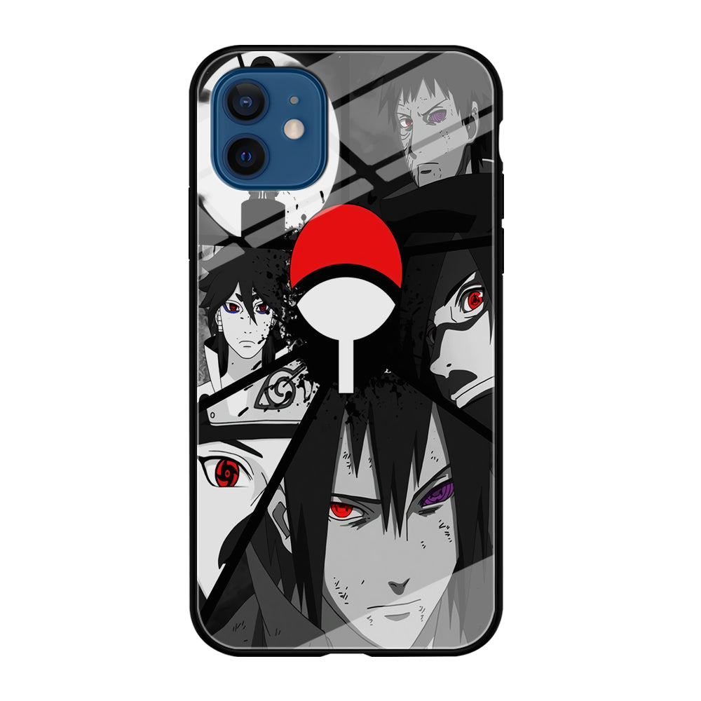 Naruto Uchiha Clan iPhone 12 Case-Phone Case-Tempered Glass Case-Altracase