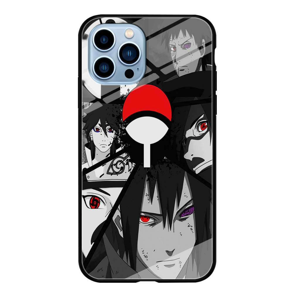 Naruto Uchiha Clan iPhone 13 Pro Case-Phone Case-Tempered Glass Case-Altracase