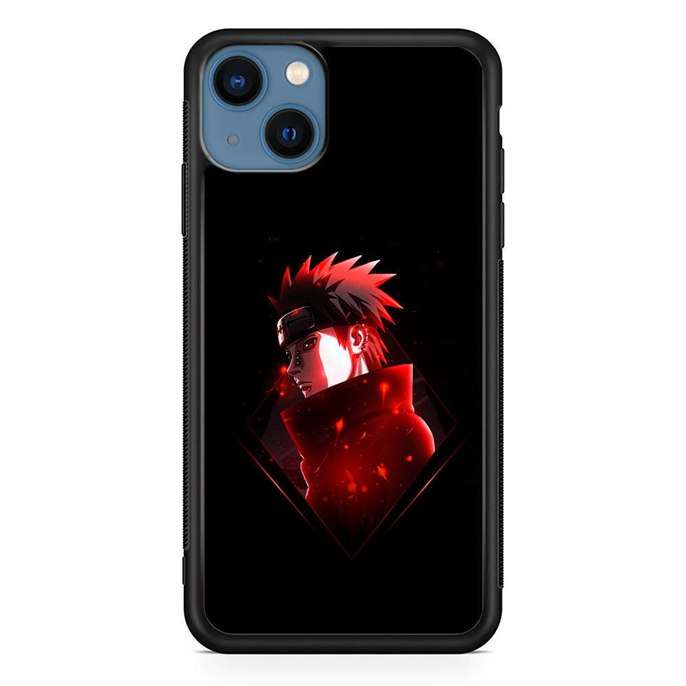 Naruto Yahiko Art iPhone 13 Mini Case-Phone Case-Rubber Black (2D Case)-Altracase