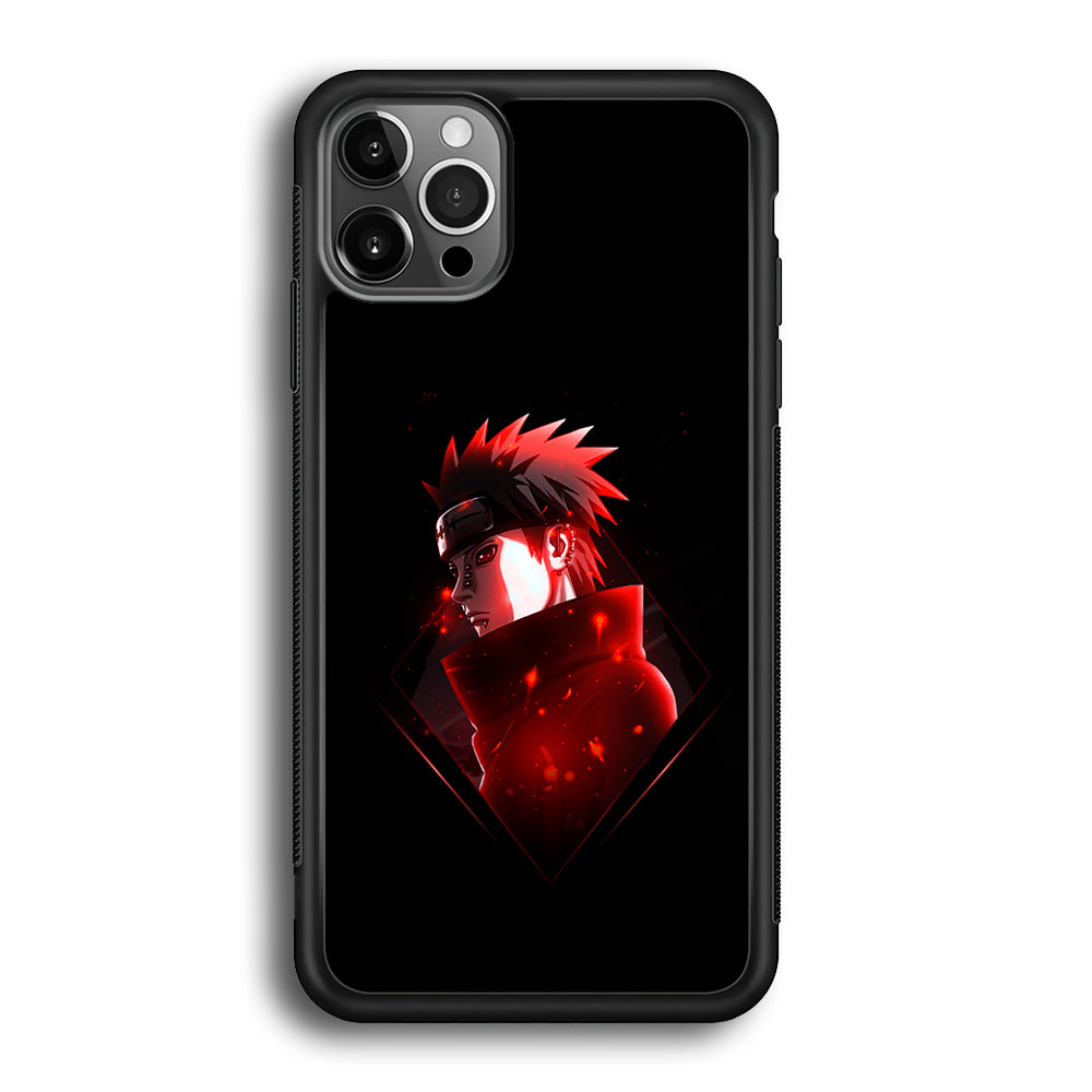 Naruto Yahiko Art iPhone 12 Pro Max Case-Phone Case-Rubber Black (2D Case)-Altracase