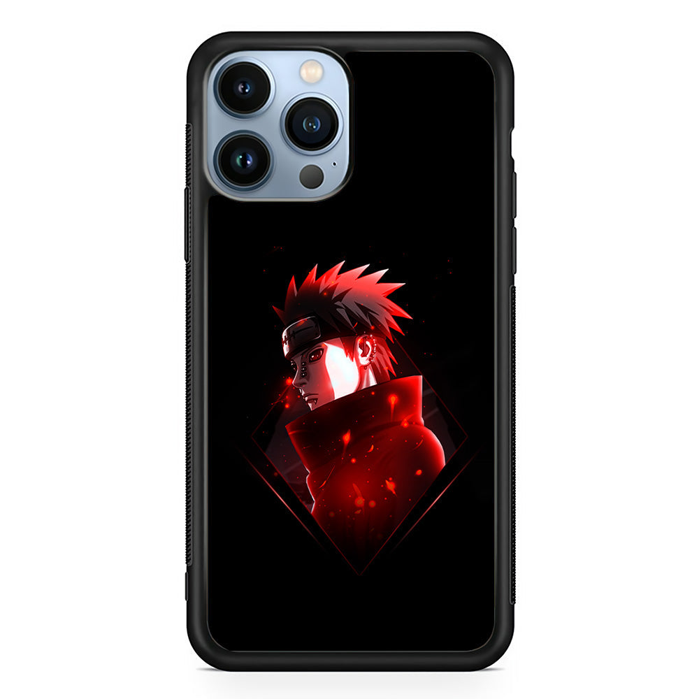 Naruto Yahiko Art iPhone 13 Pro Case-Phone Case-Rubber Black (2D Case)-Altracase