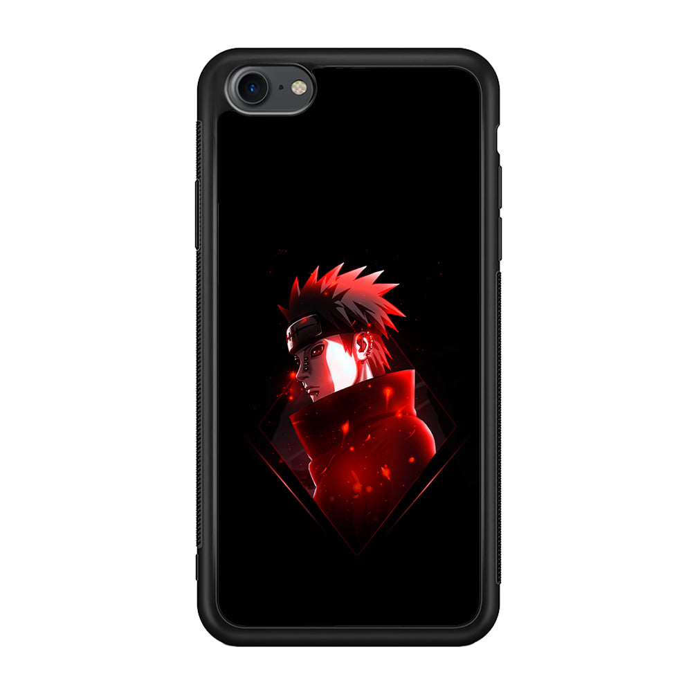 Naruto Yahiko Art iPhone 7 Case-Phone Case-Rubber Black (2D Case)-Altracase