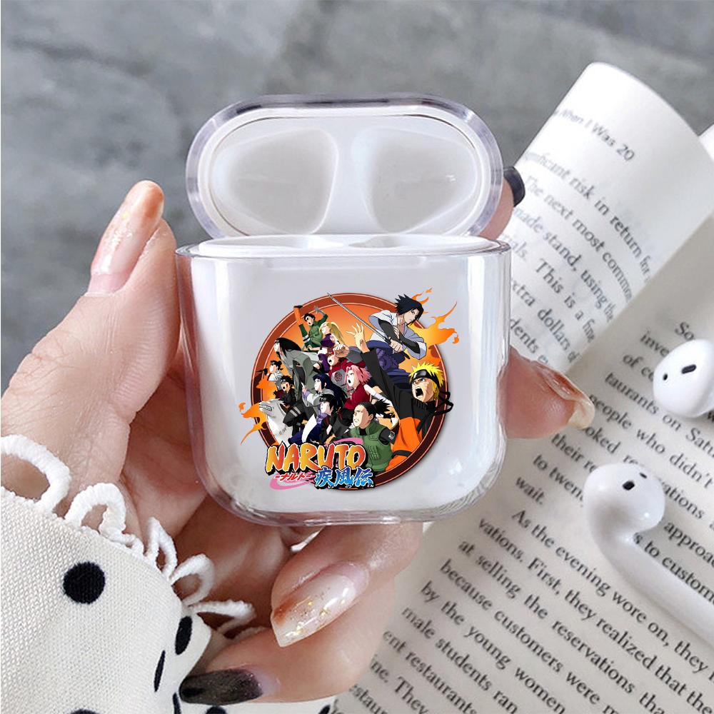 Naruto Shippuden Hard Plastic Protective Clear Case Cover For Apple Airpods-AirPod Case-Altracase