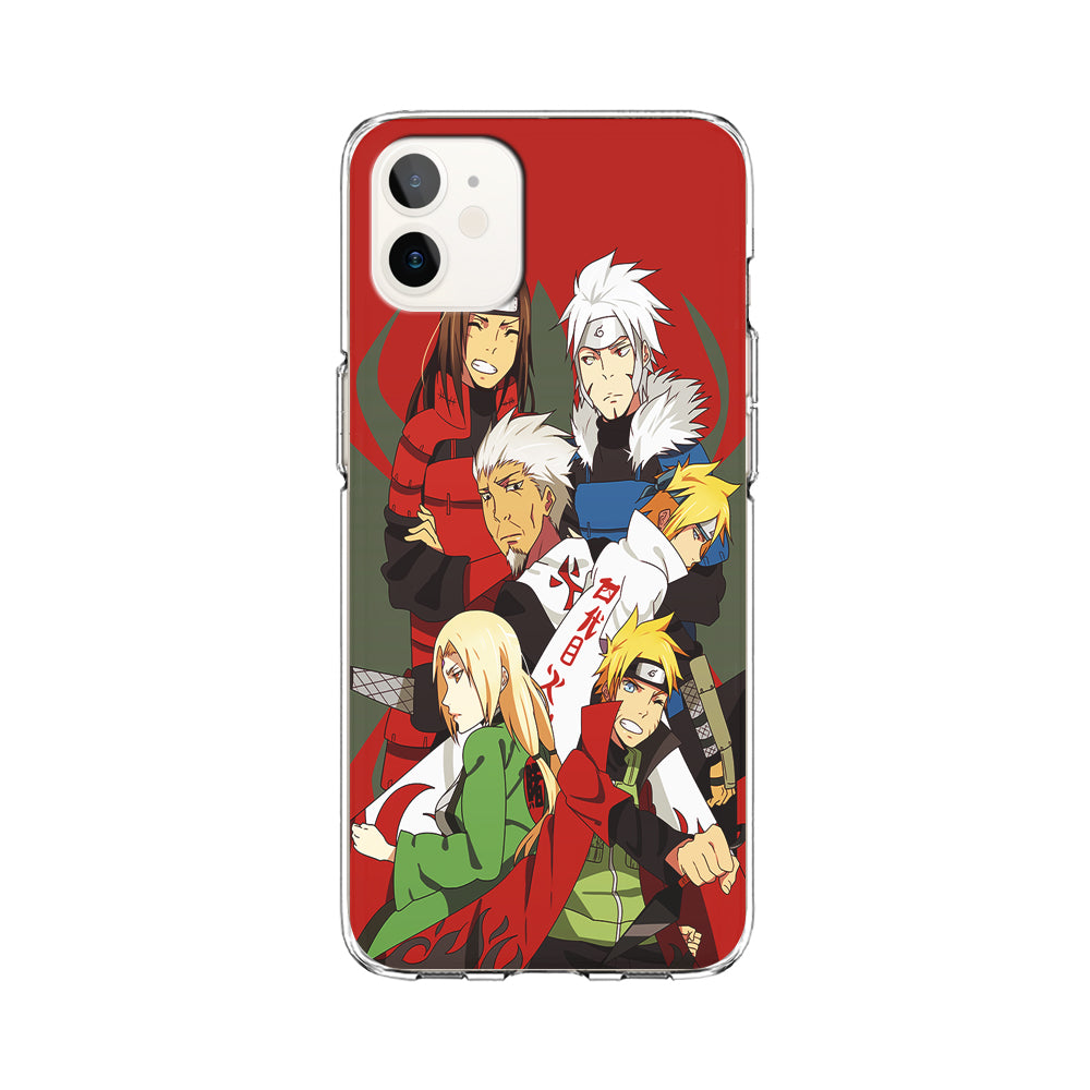 Naruto all hokages iPhone 12 Case-Phone Case-Clear Soft Case-Altracase