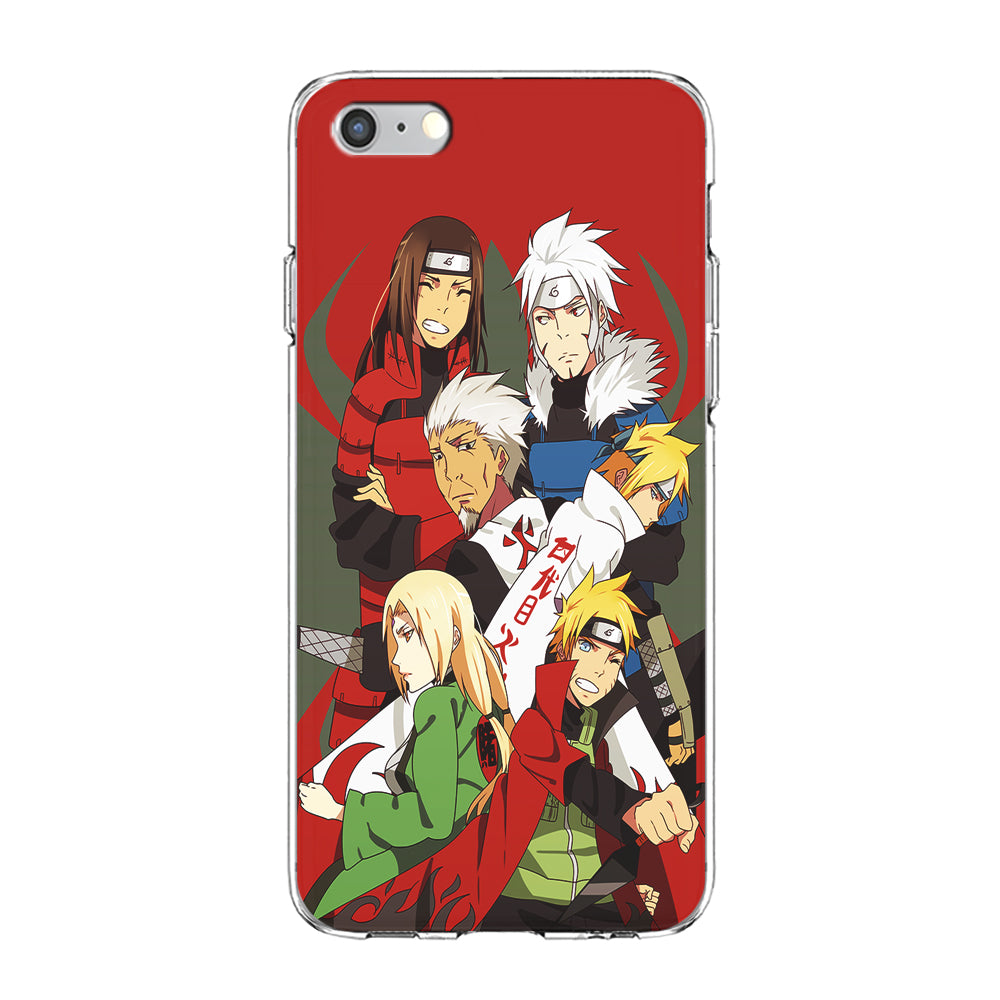 Naruto all hokages iPhone 6 Plus | 6s Plus Case-Phone Case-Clear Soft Case-Altracase