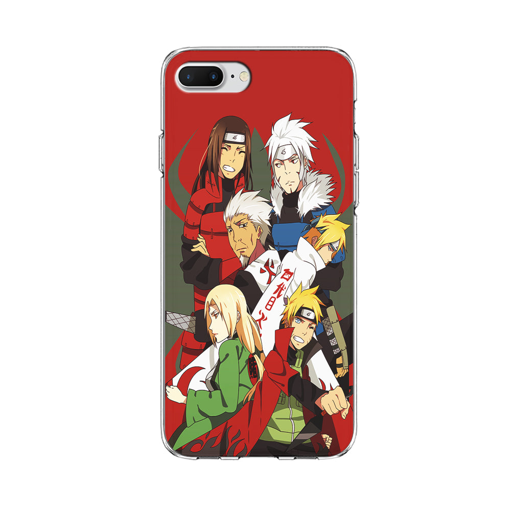 Naruto all hokages iPhone 8 Plus Case-Phone Case-Clear Soft Case-Altracase