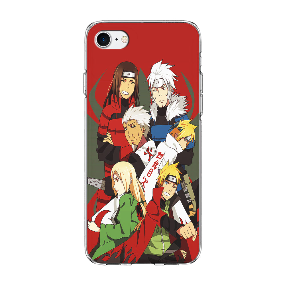 Naruto all hokages iPhone 7 Case-Phone Case-Clear Soft Case-Altracase
