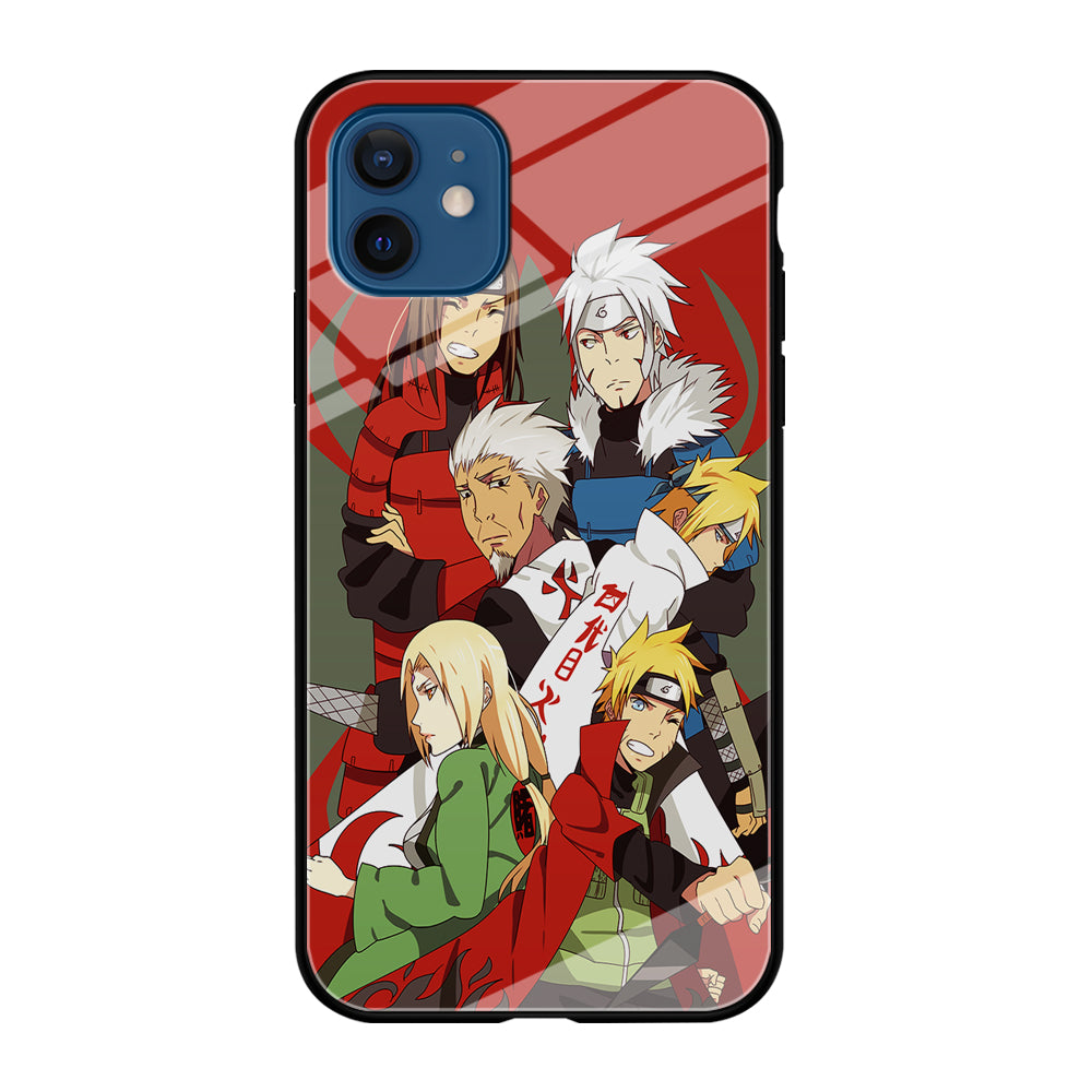 Naruto all hokages iPhone 12 Case-Phone Case-Tempered Glass Case-Altracase