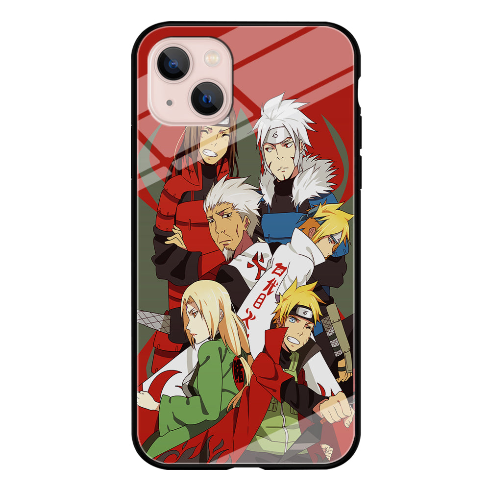 Naruto all hokages iPhone 13 Mini Case-Phone Case-Tempered Glass Case-Altracase
