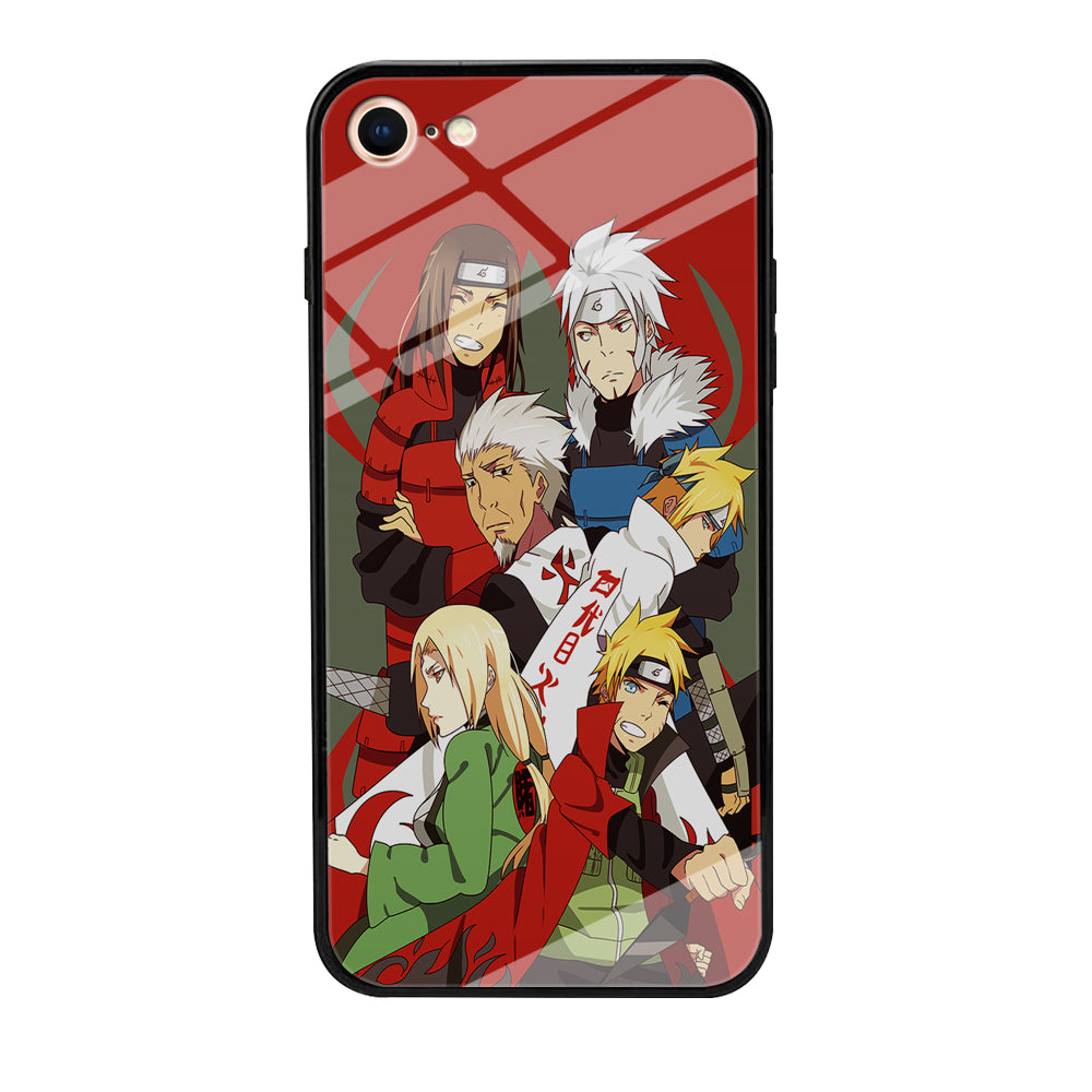 Naruto all hokages iPhone 7 Case-Phone Case-Tempered Glass Case-Altracase