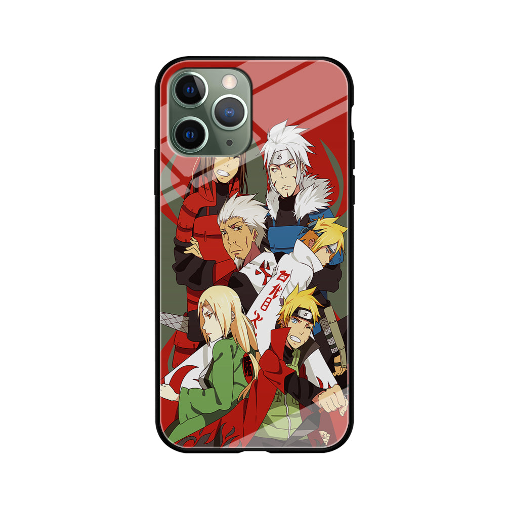 Naruto all hokages iPhone 11 Pro Max Case-Phone Case-Tempered Glass Case-Altracase