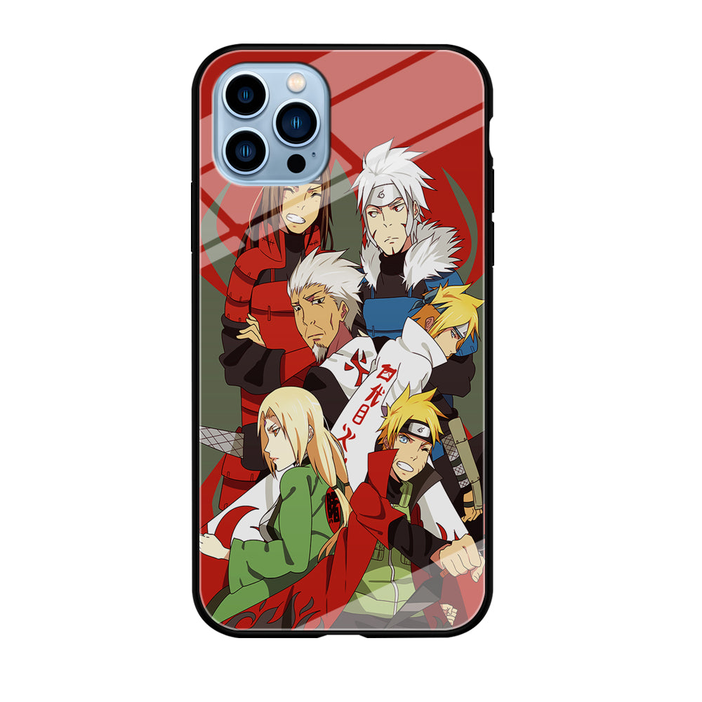 Naruto all hokages iPhone 12 Pro Max Case-Phone Case-Tempered Glass Case-Altracase