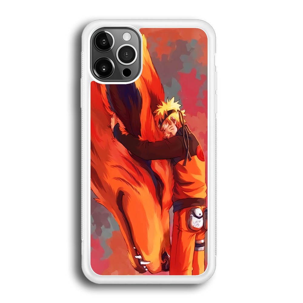 Naruto and Kurama iPhone 12 Pro Max Case-Phone Case-Rubber White (2D Case)-Altracase