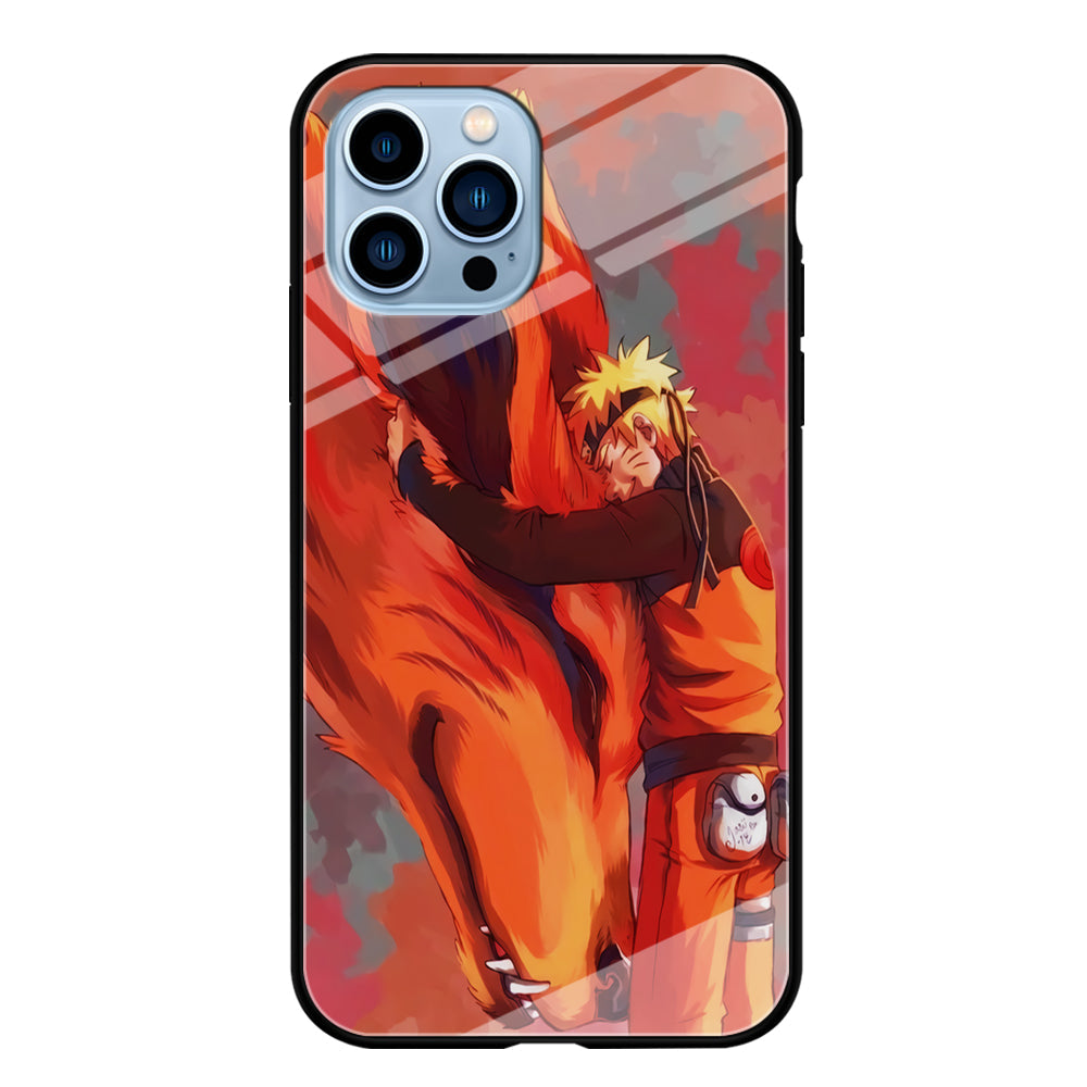 Naruto and Kurama iPhone 13 Pro Case-Phone Case-Tempered Glass Case-Altracase