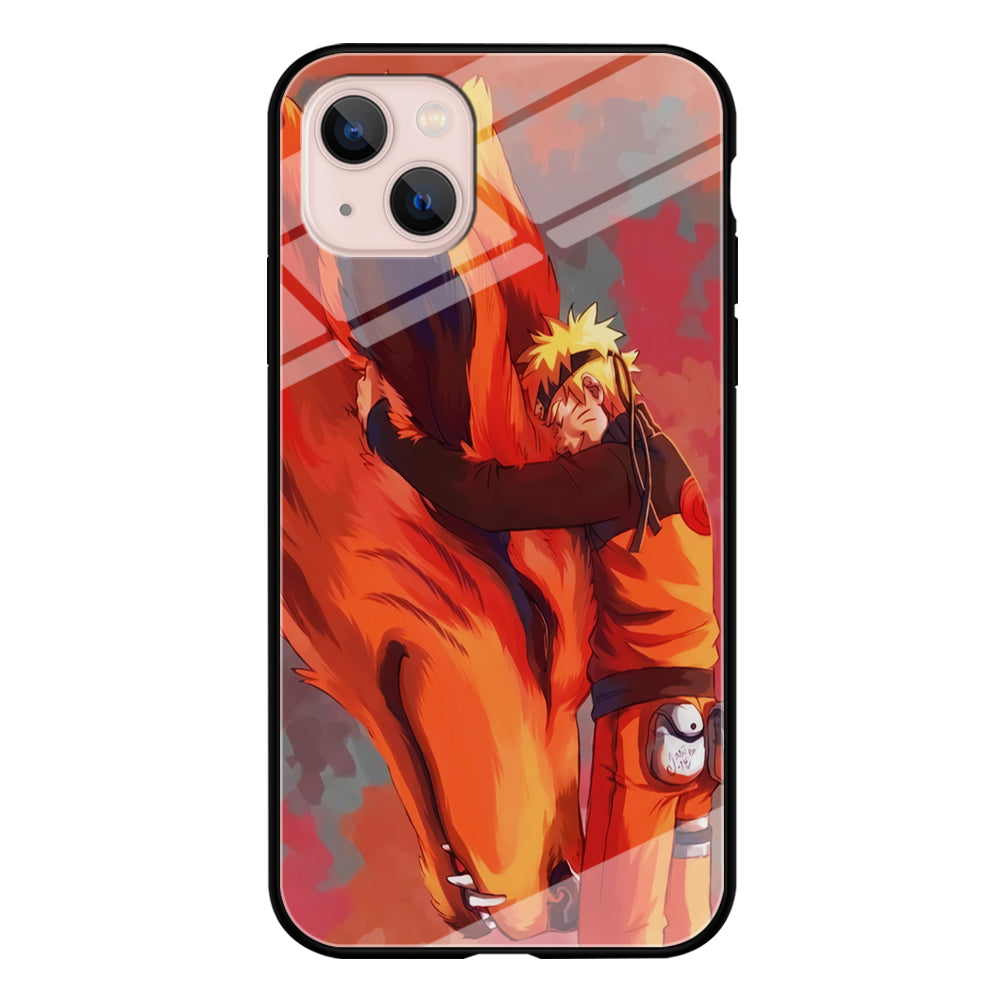Naruto and Kurama iPhone 13 Mini Case-Phone Case-Tempered Glass Case-Altracase
