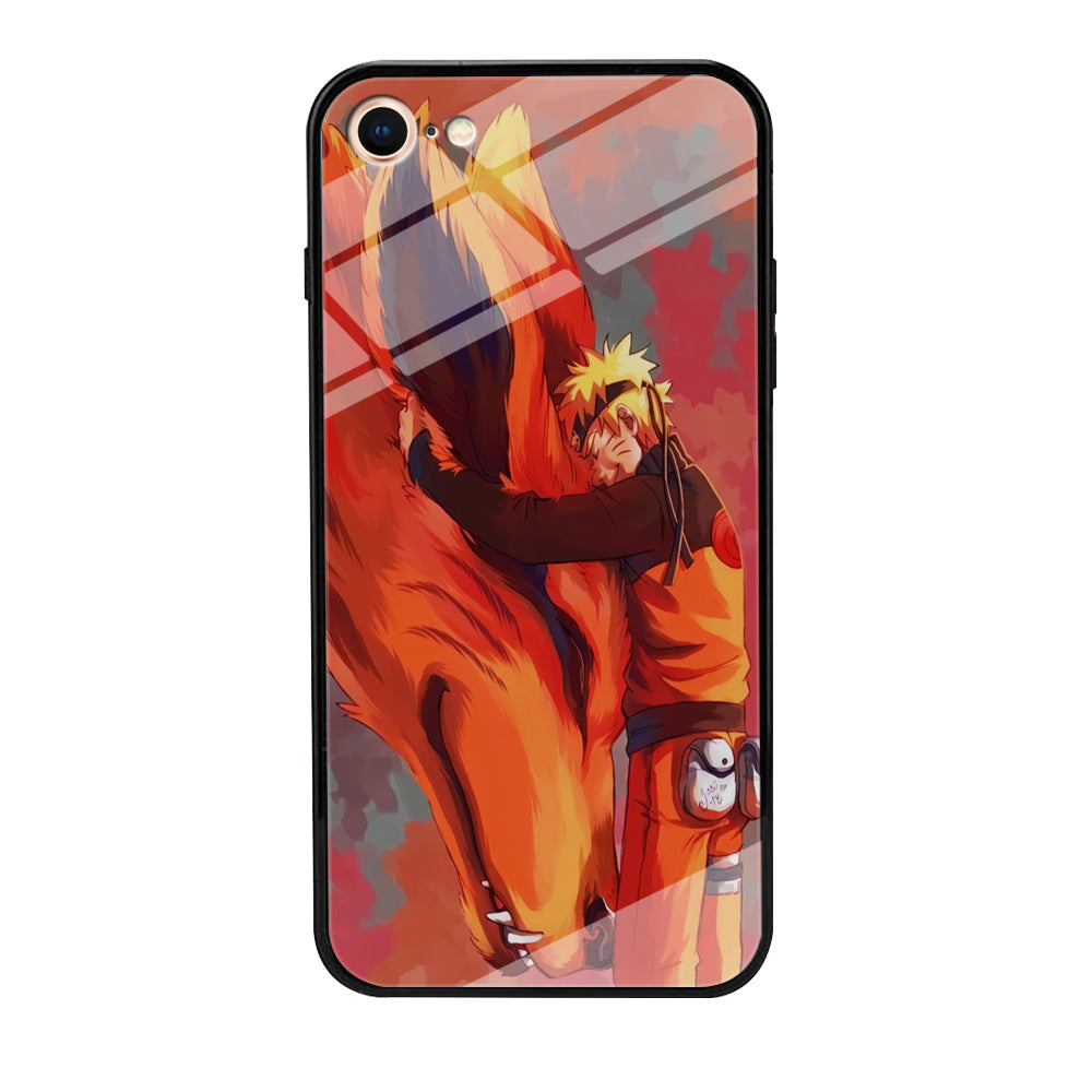 Naruto and Kurama iPhone 8 Case-Phone Case-Tempered Glass Case-Altracase