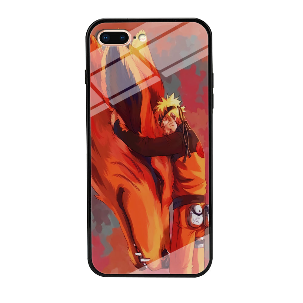 Naruto and Kurama iPhone 8 Plus Case-Phone Case-Tempered Glass Case-Altracase